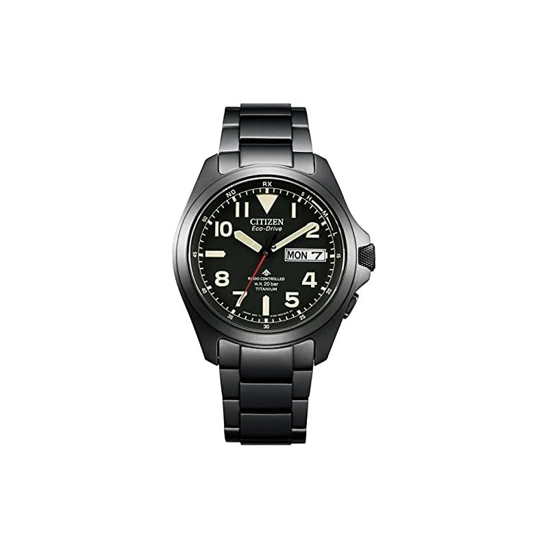[Citizen] Promaster 20 Atm นาฬิกาข้อมือ พลังงานแสงอาทิตย์ กันน้ํา สีดํา สําหรับผู้ชาย At6085-50E
