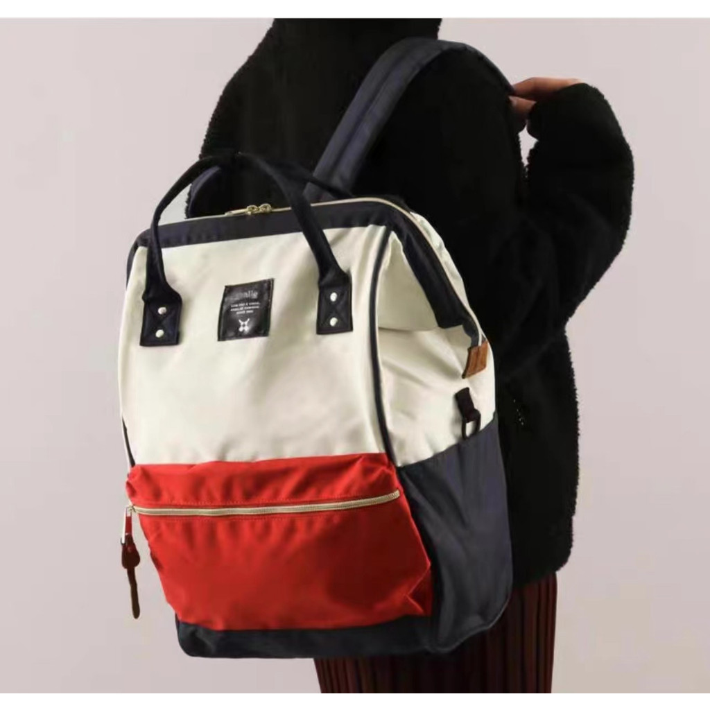 ♞Anello แท้100% Canvas Backpack / กระเป๋าเป้สะพายหลัง/กระเป๋า anello (มีป้ายกันปลอม)