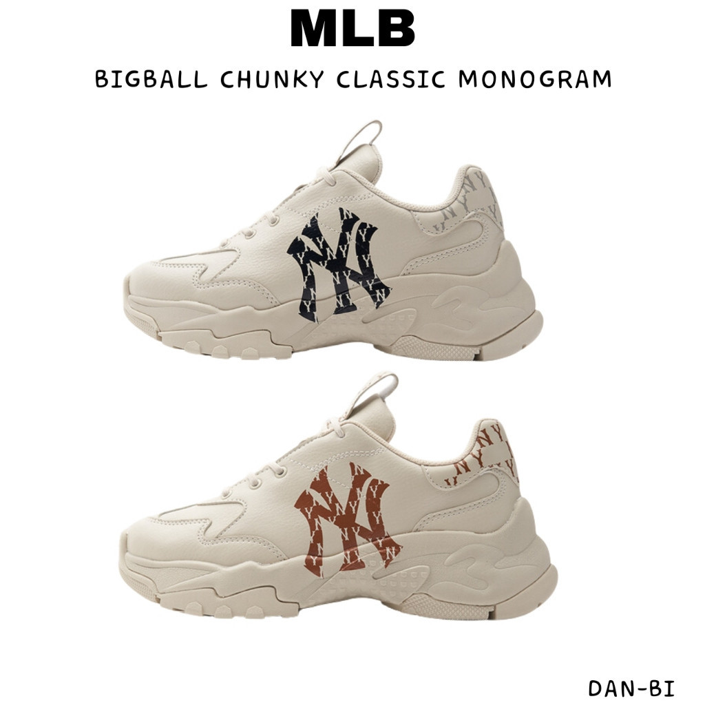 [MLB] Bigball CHUNKY CLASSIC MONOGRAM / 2COLOR / ของแท้ 100% / พร้อมกล่องรองเท้า