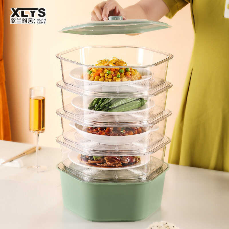 household repellent XINLANYASHE table cloth Multi-function dust vegetable food condo Tall cheese co 