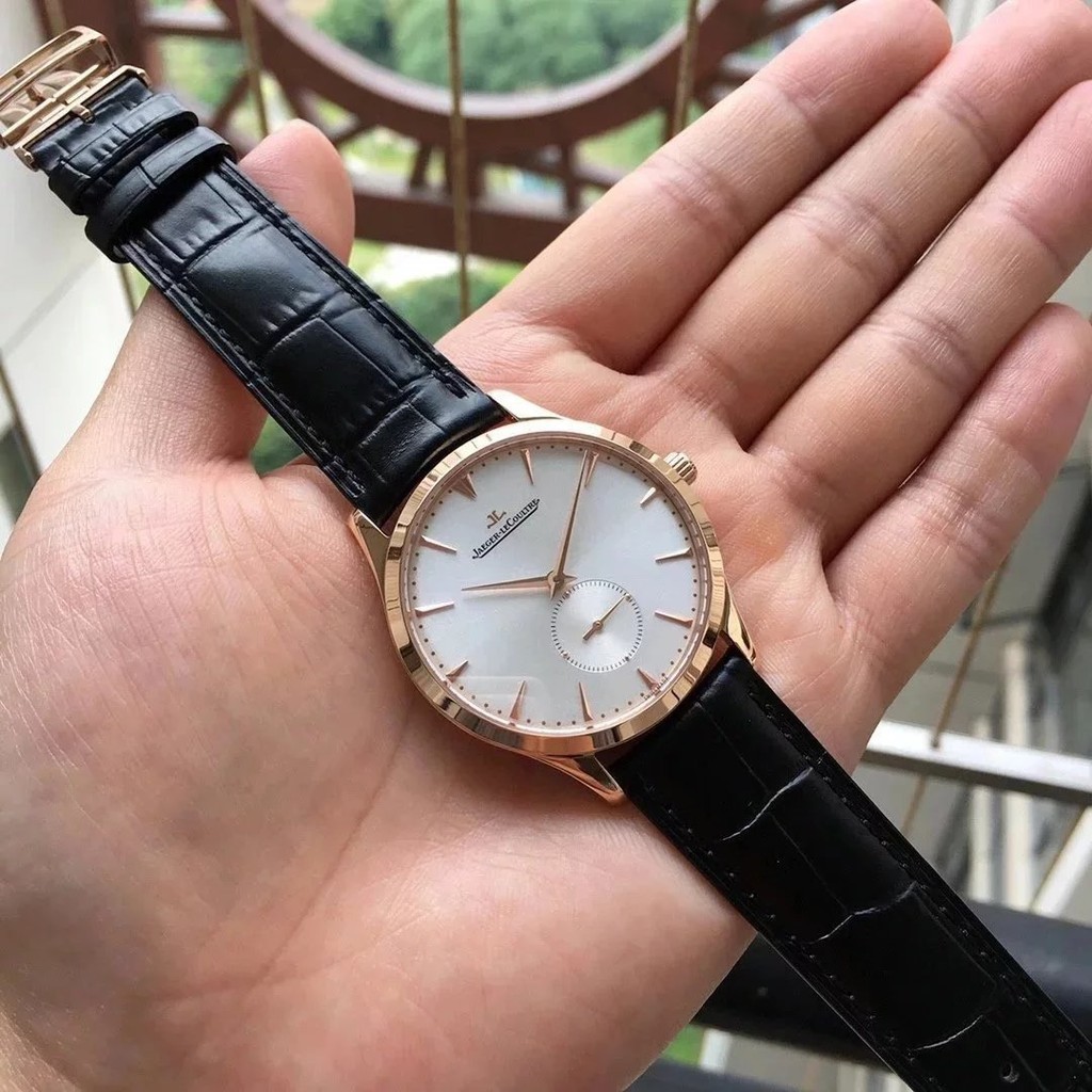 แฟชั ่ น Jaeger Lecoultre Jaeger Lecoultre Master Series นาฬิกาผู ้ ชายอัตโนมัตินาฬิกาผู ้ ชายนาฬิก