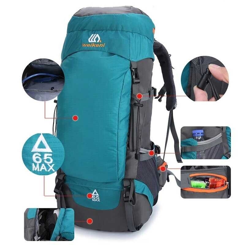 Camping CCW 65L Hiking Backpacks Big Outdoor Backpack Nylon Superlight Sport Travel Bag