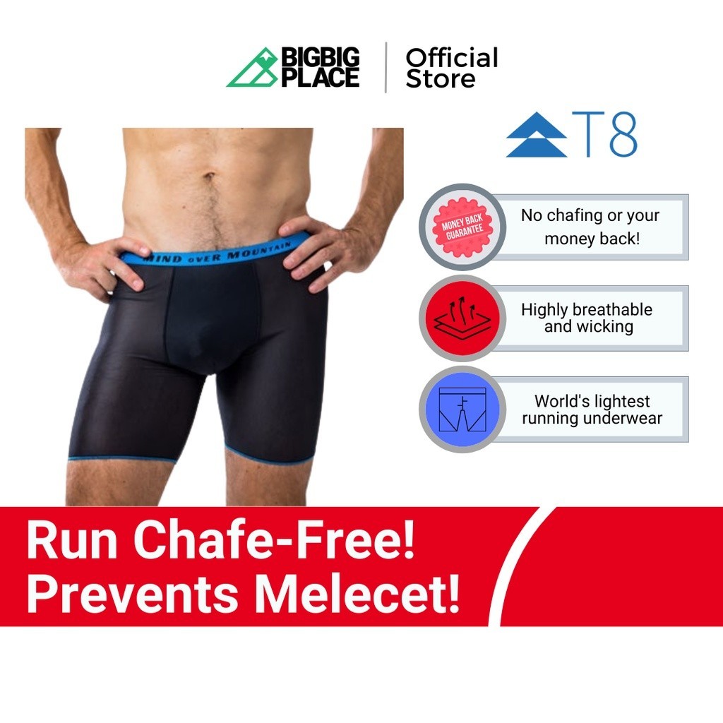 T8 Men 's Commandos Running ชุดชั ้ นในกลางแจ ้ ง Seluar Dalam Running Ultra Lightweight