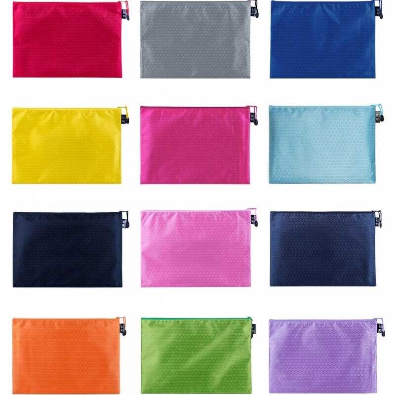 Pocket A4 Folders Oxford Fabric Waterproof Folders Papers Books Storage Bag Folder Document Cover C