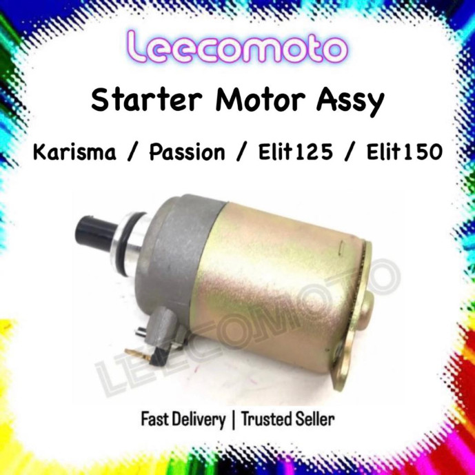มอเตอร์สตาร์ท Assy Modenas Karisma SN125 SN 125 Passion 125 Passion125 Elit 125 150 Startor Stater S