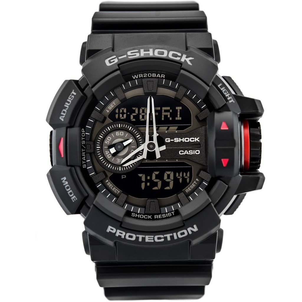 ♞Casio G-Shock รุ่น GA-400-1B Limited Color - Black รับประกัน Cmg 1 ปี