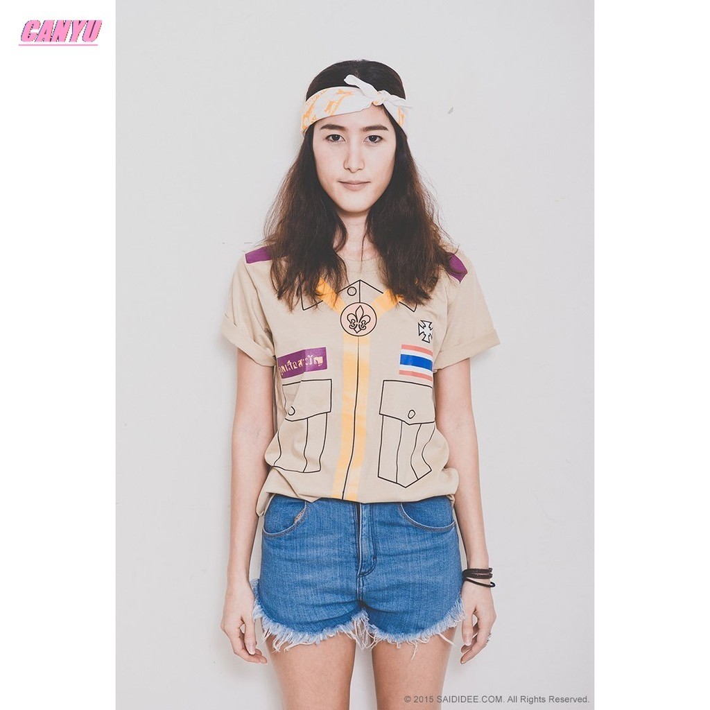 CANYU เสื้อยืดลูกเสือสามัญ-SAI-DI-DEE