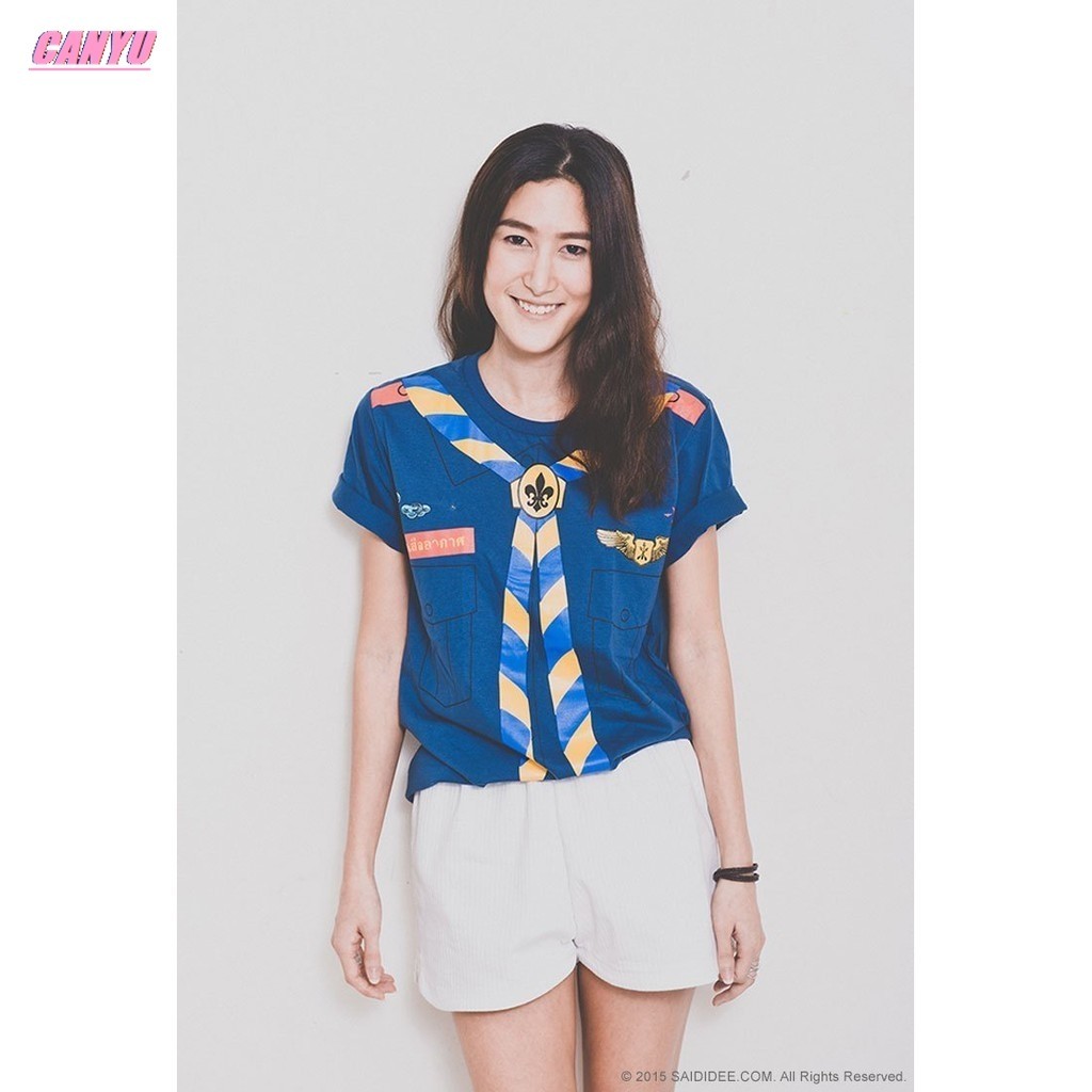 CANYU เสื้อยืดลูกเสืออากาศ-SAI-DI-DEE
