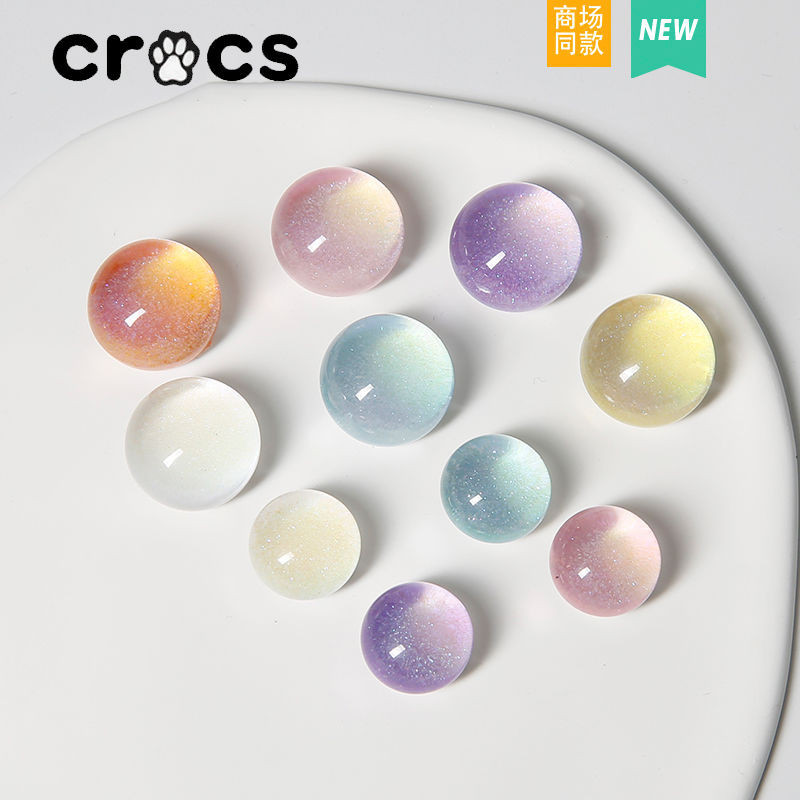 ♞,♘,♙CROSS Starry Sky Pink Crocs Accessories