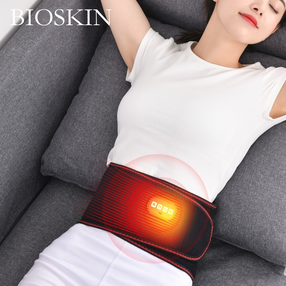 BIOSKIN Smart Waist Massager Belt Heating Vibration Electric Massage Body Muscle Relax Back Pain Re