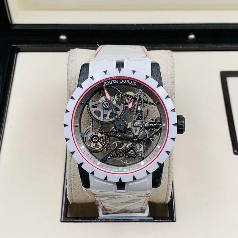 Roger Dubuis King RDDBEX0630 นาฬิกาข้อมืออัตโนมัติ คาร์บอนไฟเบอร์ เซรามิก หรูหรา สําหรับผู้ชาย
