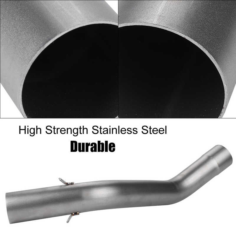 ❤ Motorcycle Modification Exhaust Vent Middle Link Connect Pipe For KAWASAKI Zx-6R 2009-2015