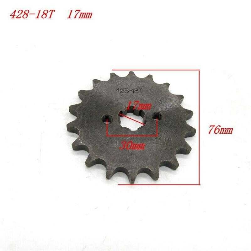 17/20Mm 428# 10T-19T Front Engine Sprocket For KAYO BSE SSR SDG Dirt Pit Bike ATV Quad Go Kart Mope