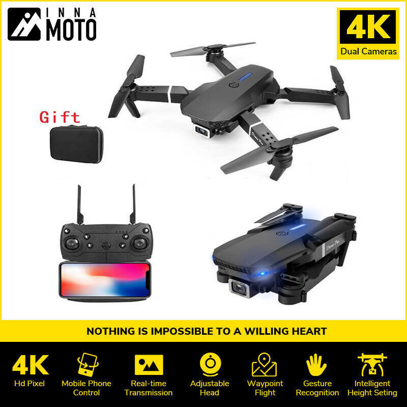 E88pro 4K HD Dual Camera RC Plane With Professional GPS Wifi 30Km Long Distance Real Time Transmiss