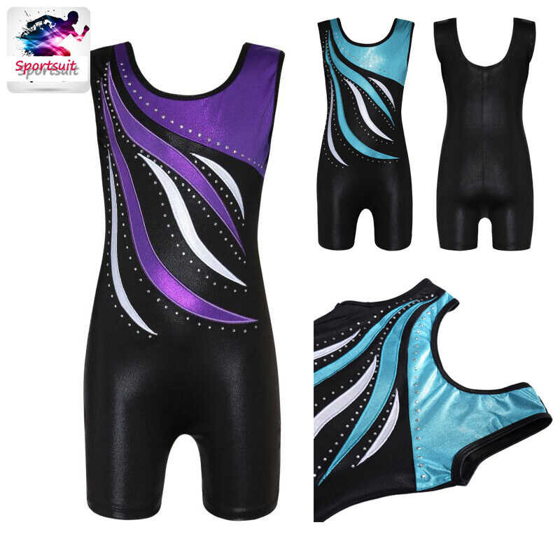 Sportsuit High-Quality Sleeveless Romper Radium Matching Body Suit Ballet Leotard Gymnastics Dance