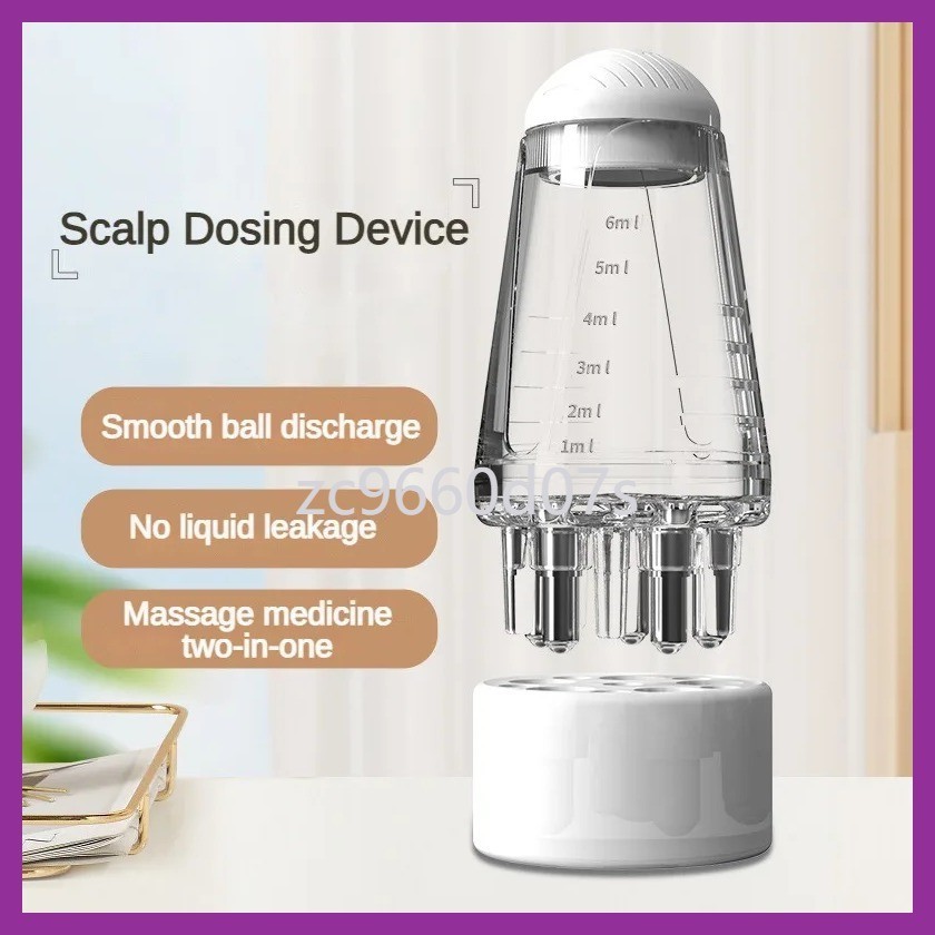 Scalp Applicator Minoxidil 1-6ml Essence Hair Growth Fluid Ball Massage Head Drug Delivery Smear Li