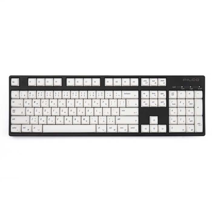 Black White 166Keys Thai Keycaps XDA Profile PBT Material Sublimation Process Mechanical Keyboard f