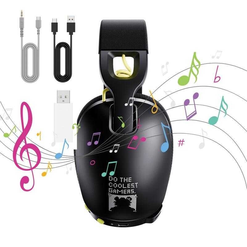 ชุดหูฟังเกมมิ่ง Onikuma สำหร Ps5 Ps4 PC หูฟัง USB 2.4Ghz พร้อมไมโค