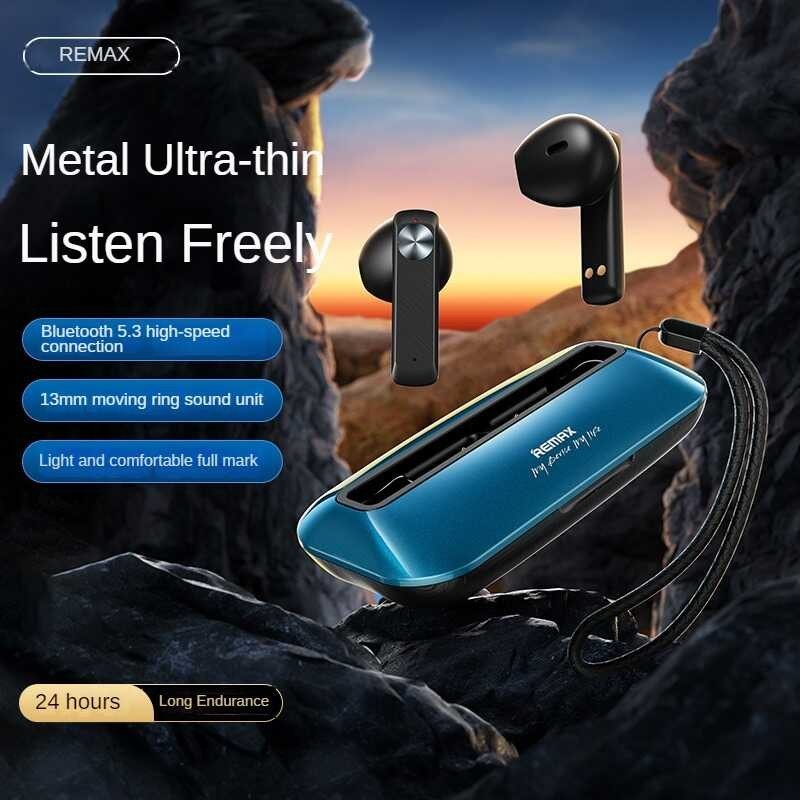 Newmsnr REMAX Alloybuds M2 Wireless Earbuds Metal Design Bluetooth Earphone Ultra-Thin In Ear Headp