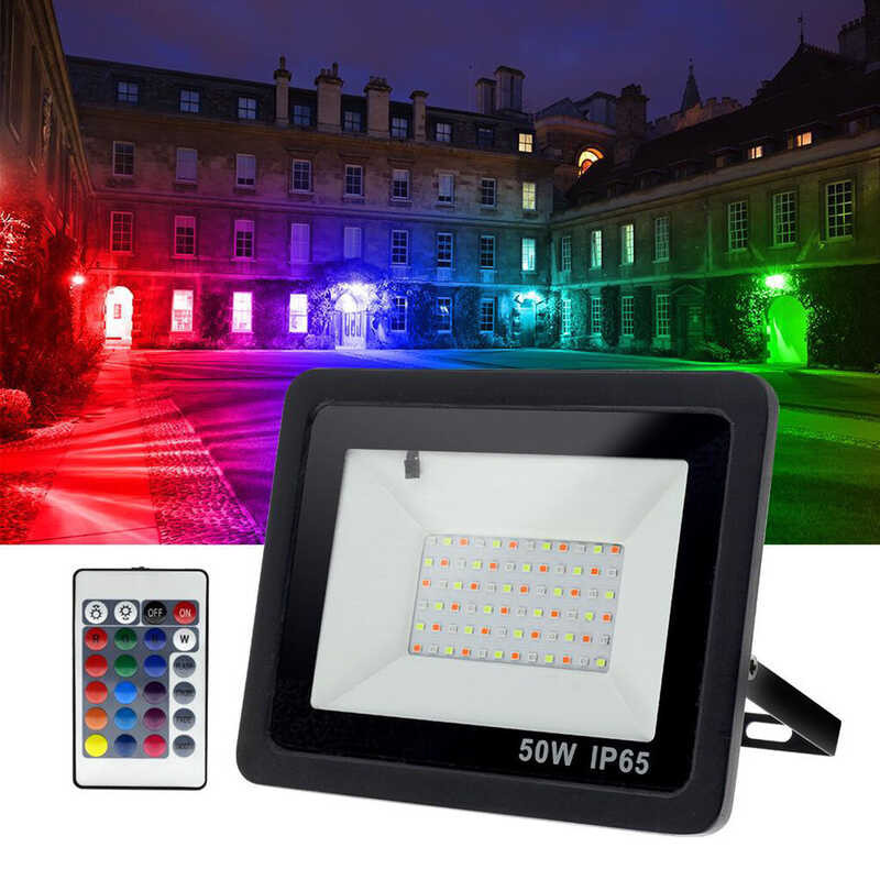 Gazechimp 50W / 100W RGB โคมไฟแสงสว่างจ้าแอลอีดีไฟสนามกลางแจ้ง