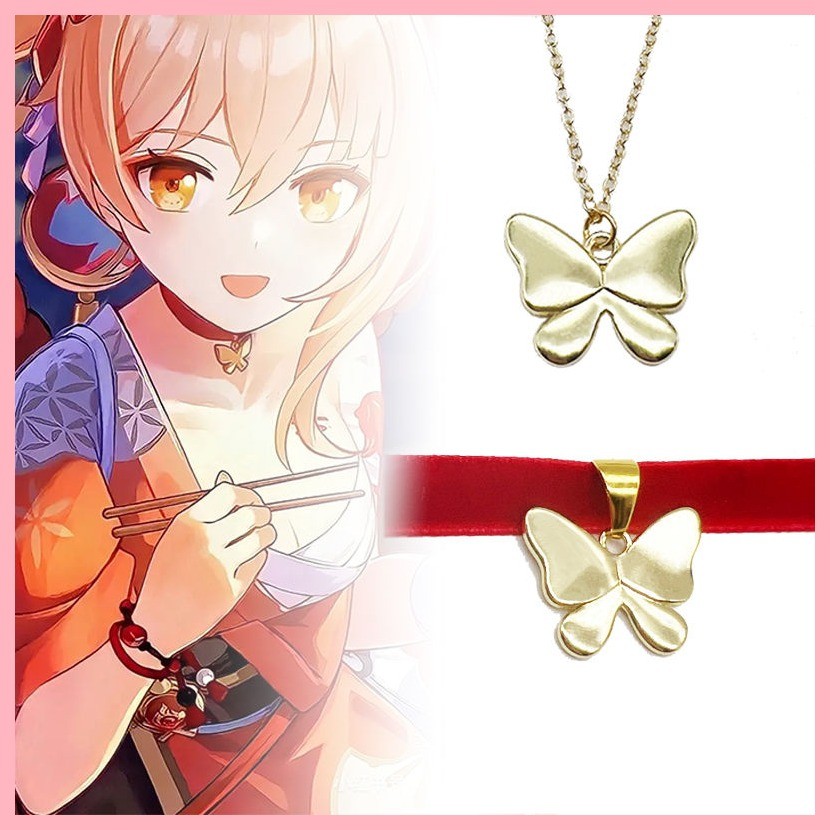 สร้อยคอนาราธิบัติ Yoimiya จาก Genshin Impact สำหรับ Cosplay และของขวัญ