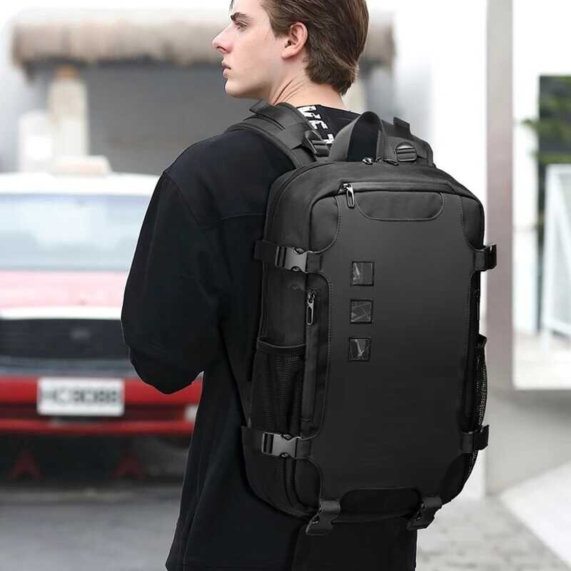 OZUKO Waterproof ➧ Business Men Large Capacity Laptop Backpack Anti Theft Cool Outdoor Travel Back