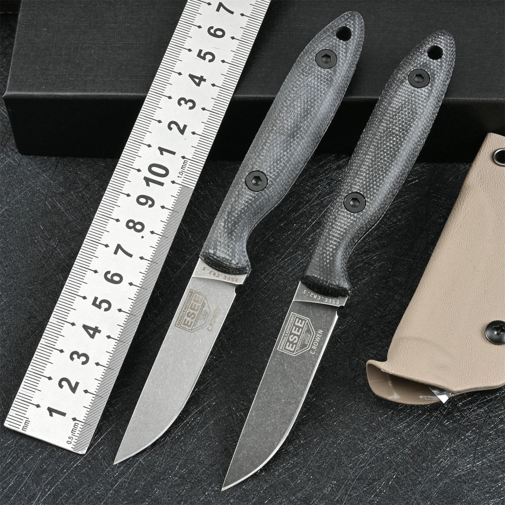 DC53 steel linen handle outdoor camping tactical high hardness portable survival self-defense small 