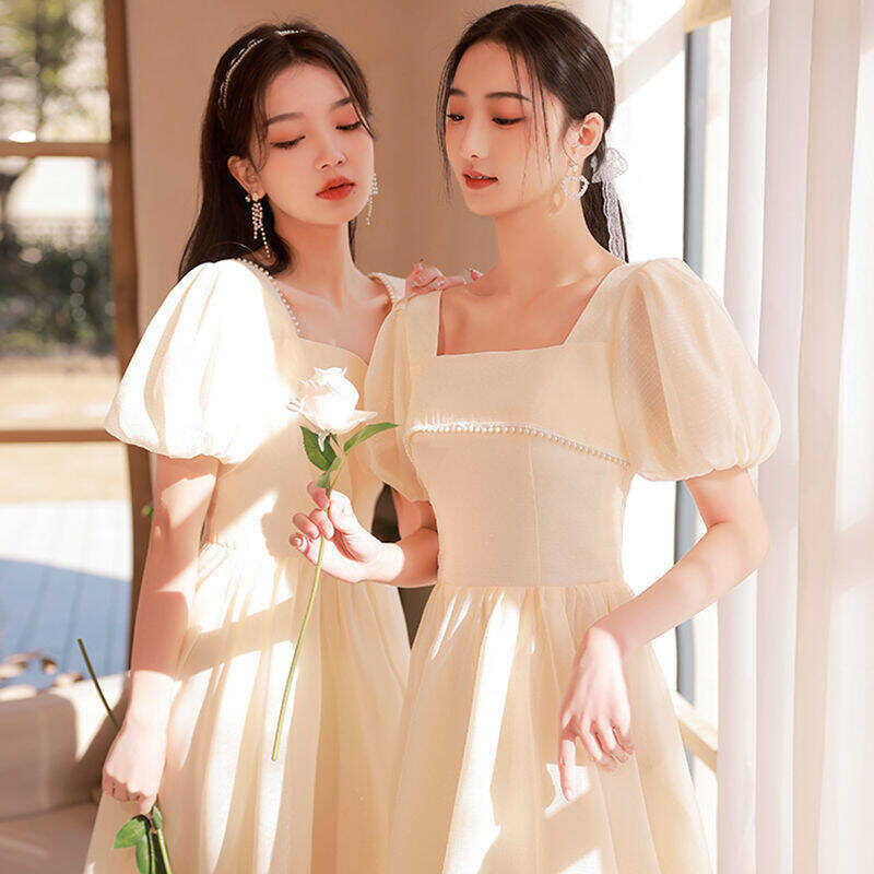 ❤ Alisa Sonya Sisters Long Slim Bridesmaid Dress Wedding 2024 New