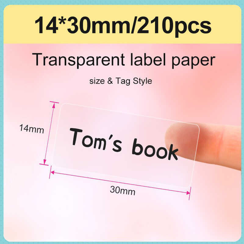 Series】Niimbot 【Transparent D11/D110/D101 Label Paper Waterproof And Oil Proof Household Storage
