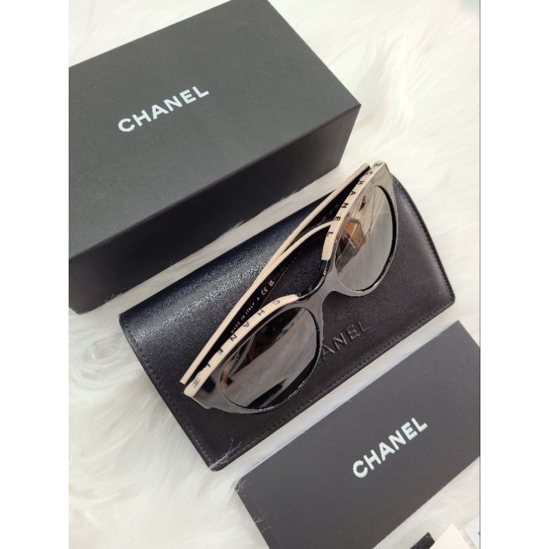 [Hawk.Lens]แว่นตากันแดด CHANEL 5414 ขอบเบจ รุ่นฮิต ของแท้เท่านั้น! พร้อมประกัน อุปกรณ์ครบ AUTHENTHI