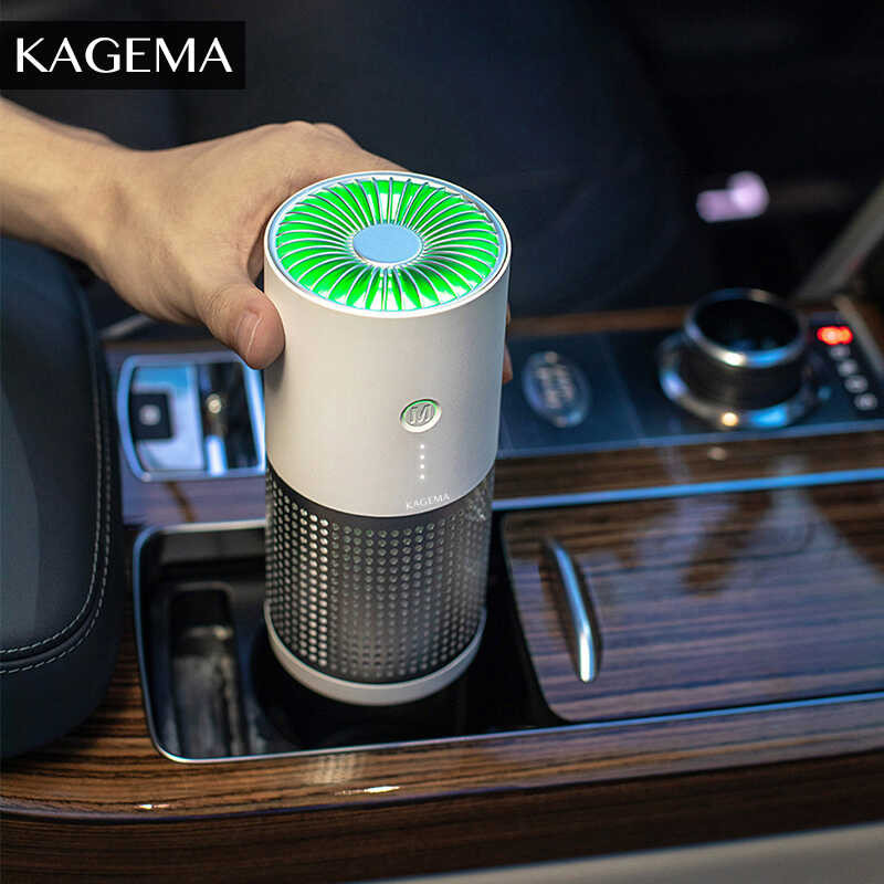 Mini Portable KAGEMA Car Air Purifier Negative Ion PM2.5 Purification And Deodorization Usb Recharg