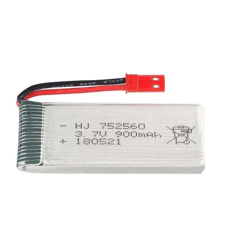 ❥ JST 900 Mah + สําหรับ X5 X5c X5sc X5sw 8807 8807W A6 A6w M68 Rc Drone อะไหล่ 3.7V Lipo แบตเตอ