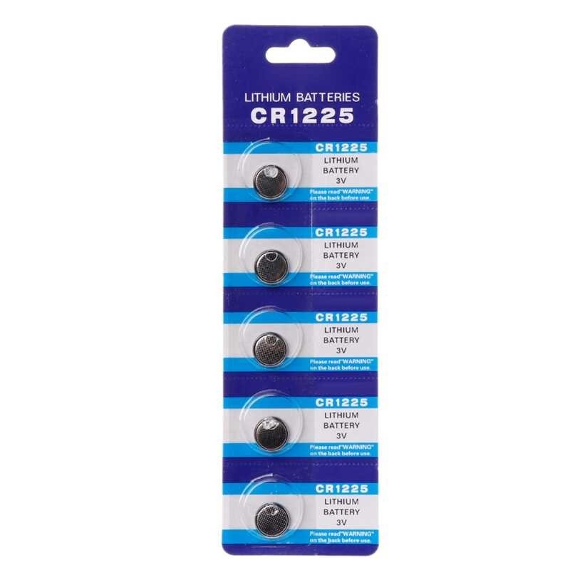 5Pcs แบตเตอรี่ลิเธียม Cr1225อิเล็กทรอนิกส์เหรียญแบตเตอรี่ปุ่ม3v Lm1225 Br1225 Kcr1225 CR 1225นาฬิการ