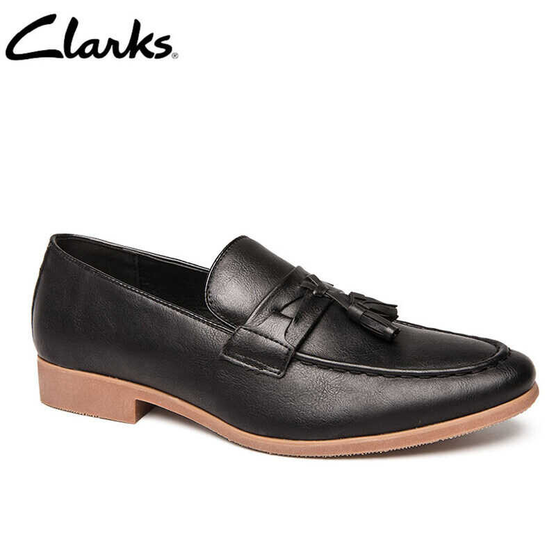 8 Clarks_Mens Dress Bensley Cap Leather Derby Shoes
