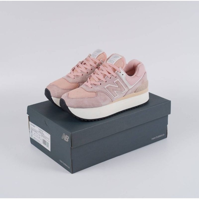 (FD) New Balance 574 Platfrom Pink White