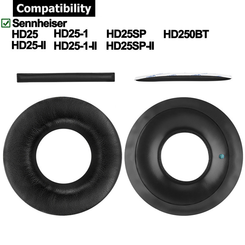 แผ่นฟองน้ําครอบหูฟัง สําหรับ Sennheiser HD25-1 II HD25 HD25-II HD25SP HD25SP-II HD250BT