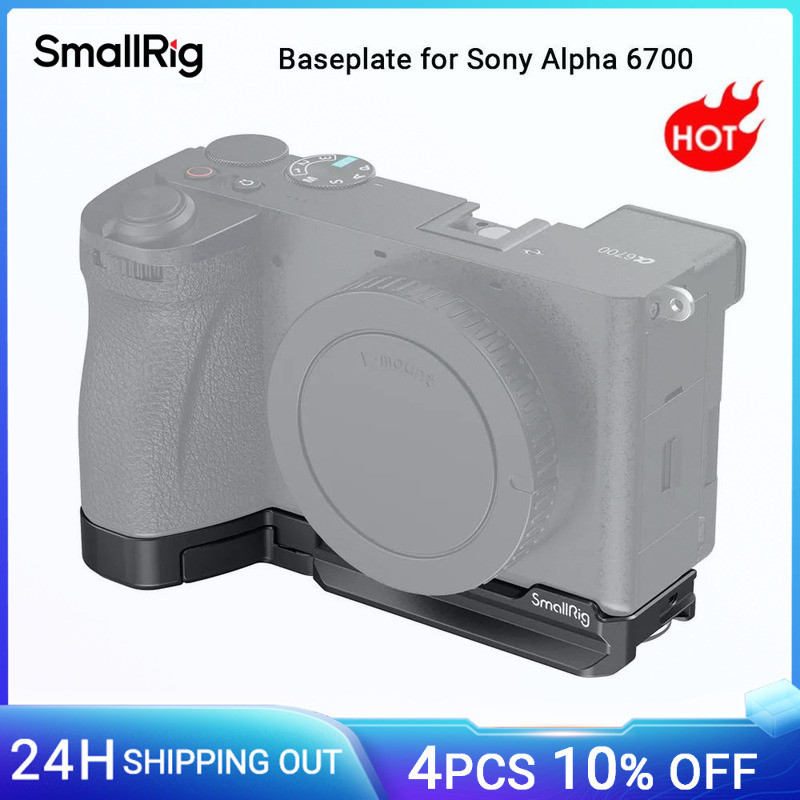 Smallrig A6700 Baseplate สําหรับ Sony Alpha 6700 Built-in Quick Release Plate สําหรับ Arca สําหรับ Quick Switch ระหว ่ างขาตั ้ งกล ้ อง &amp; Stabilizer