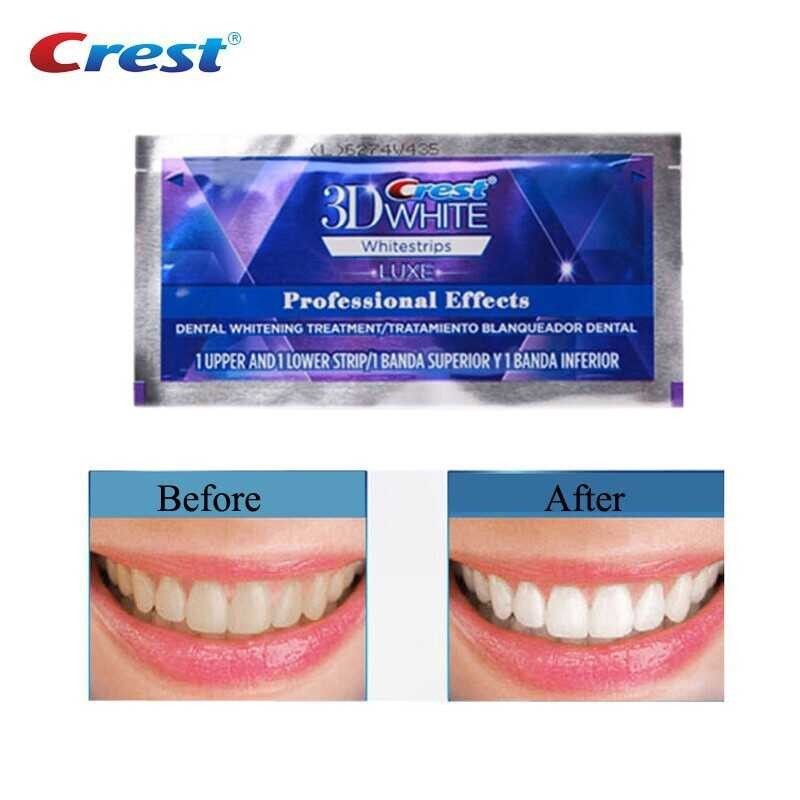 Whitestrips Crest 3D White Luxe Professional Dental Oral Hygiene Whitening Strips ning