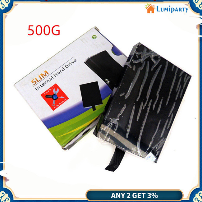 Lumiparty ฮาร์ดดิสก์ไดรฟ์ภายใน Hdd สําหรับ Xbox 360 Slim Host Game Console Parts 250g 500g 1t
