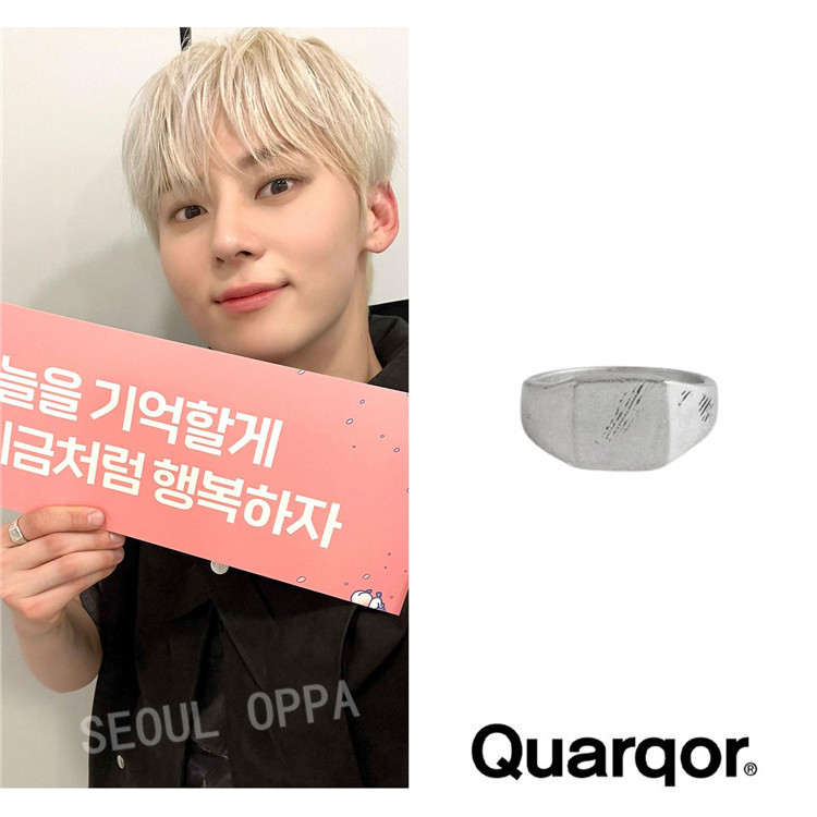 เกาหลี [QUARQOR] #3102 Ring / Hwang Min-hyun pick ของแท้ 100%