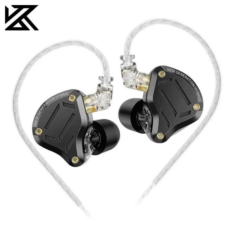 KZ Zs10 Pro 2 ในหูหูฟัง,หูฟังเบส Earbuds 4 ระดับ Tuning Switch หูฟังโล
