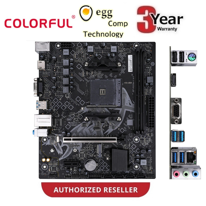 COLORFUL BATTLE-AX A520M-K M.2 V14 MATX MOTHERBOARD AMD AM4
