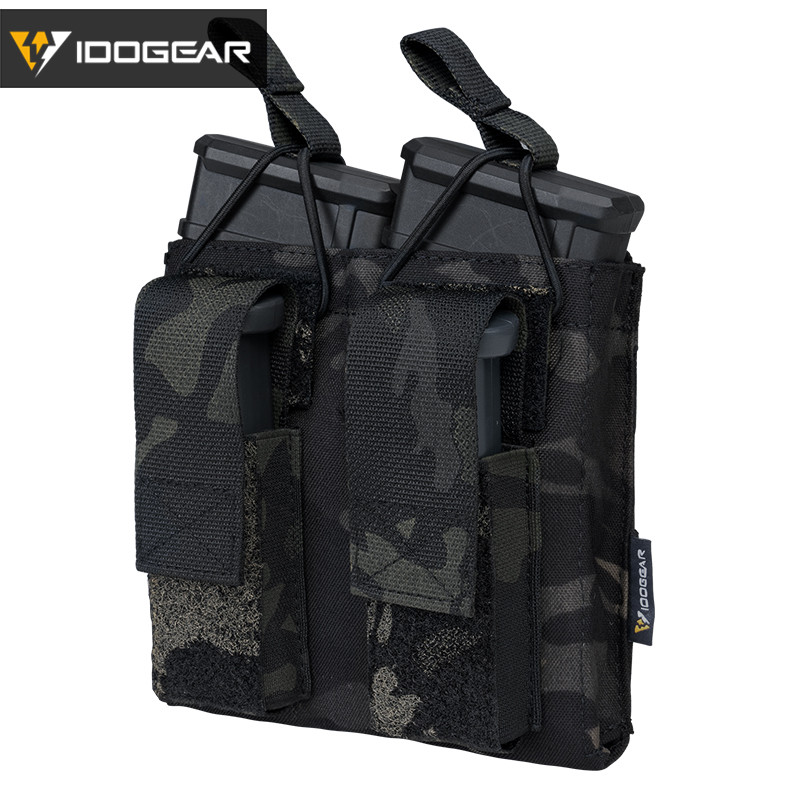 Idogear Tactical Double Mag Pouch Open Top Quick Draw Mag Pouch For 9mm & 556 3546