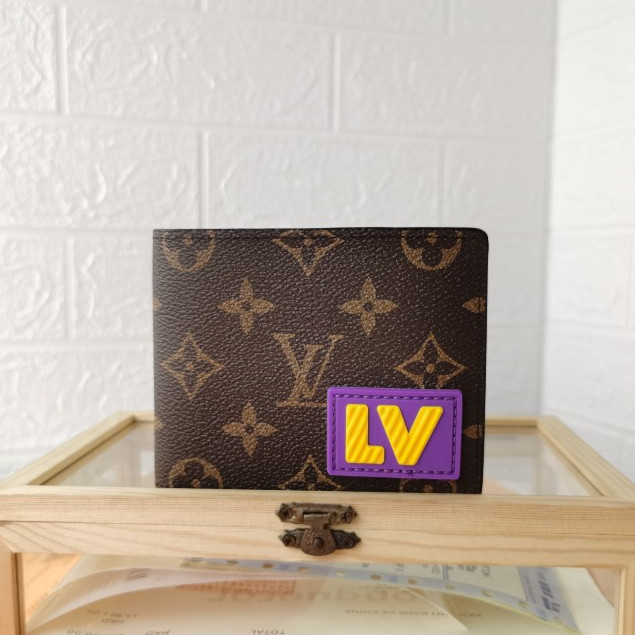 พร้อมส่ง ของแท้ Louis Vuitton M45789 กระเป๋าสตางค์ ใบสั้น สําหรับผู้ชาย (พร้อมกล่อง)