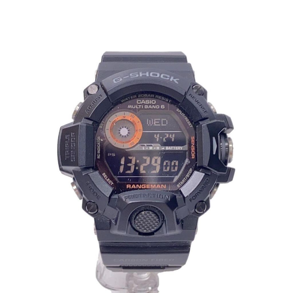 Casio นาฬิกาข ้ อมือ G-Shock Black Men 's Solar Digital Direct จากญี ่ ปุ ่ นมือสอง
