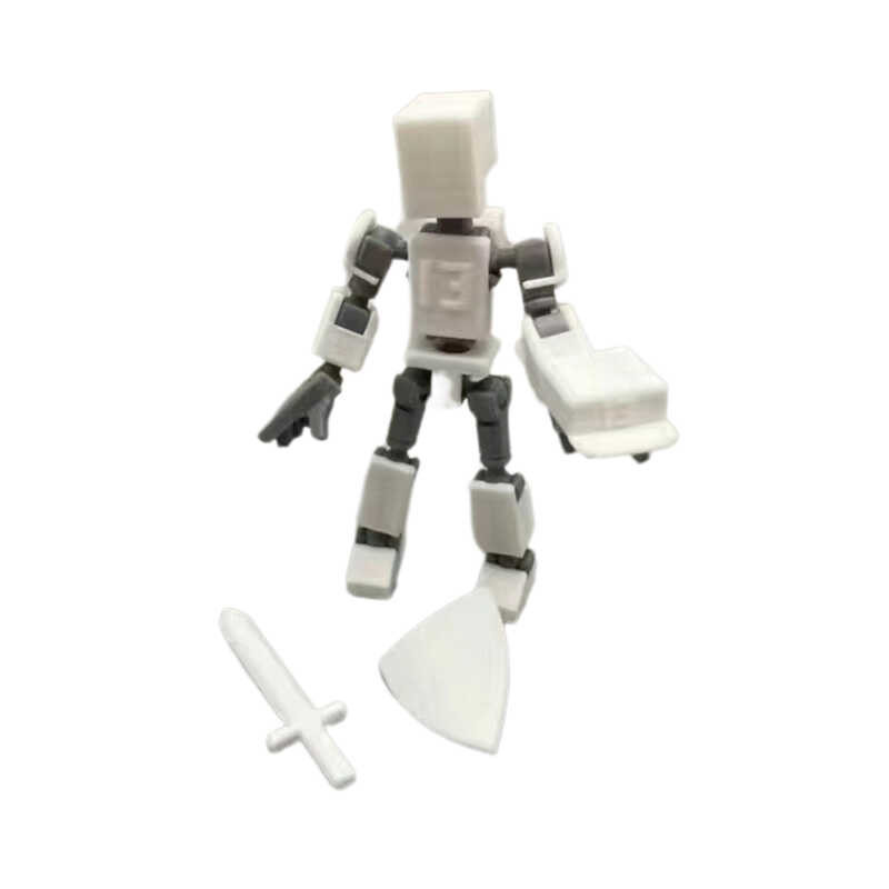Action Figure 3D Printed Multi-Jointed Movable Figure Model Flexible Realistic Character Figure For