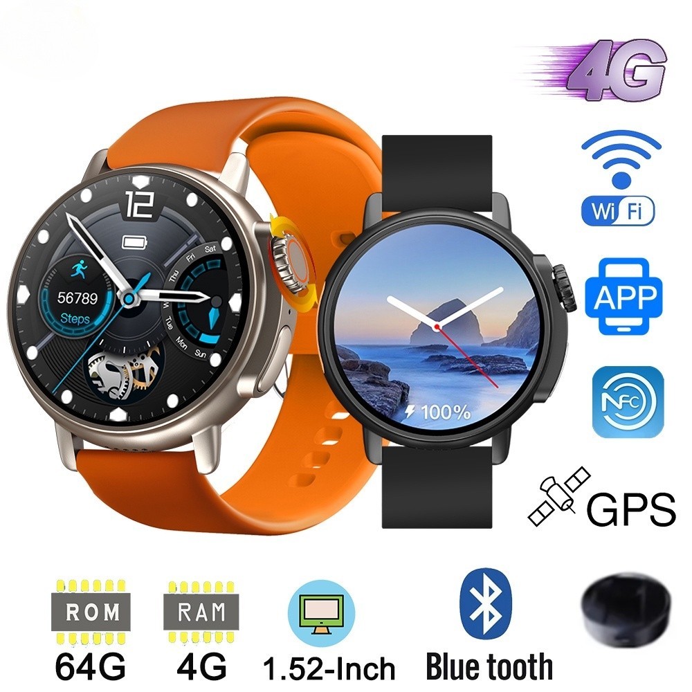 X800 Ultra นาฬิกาข้อมือสมาร์ทวอทช์ RAM 4GB ROM 64GB K8 4G GPS NFC Wifi ซิมการ์ด กล้อง PK X8ultra S8