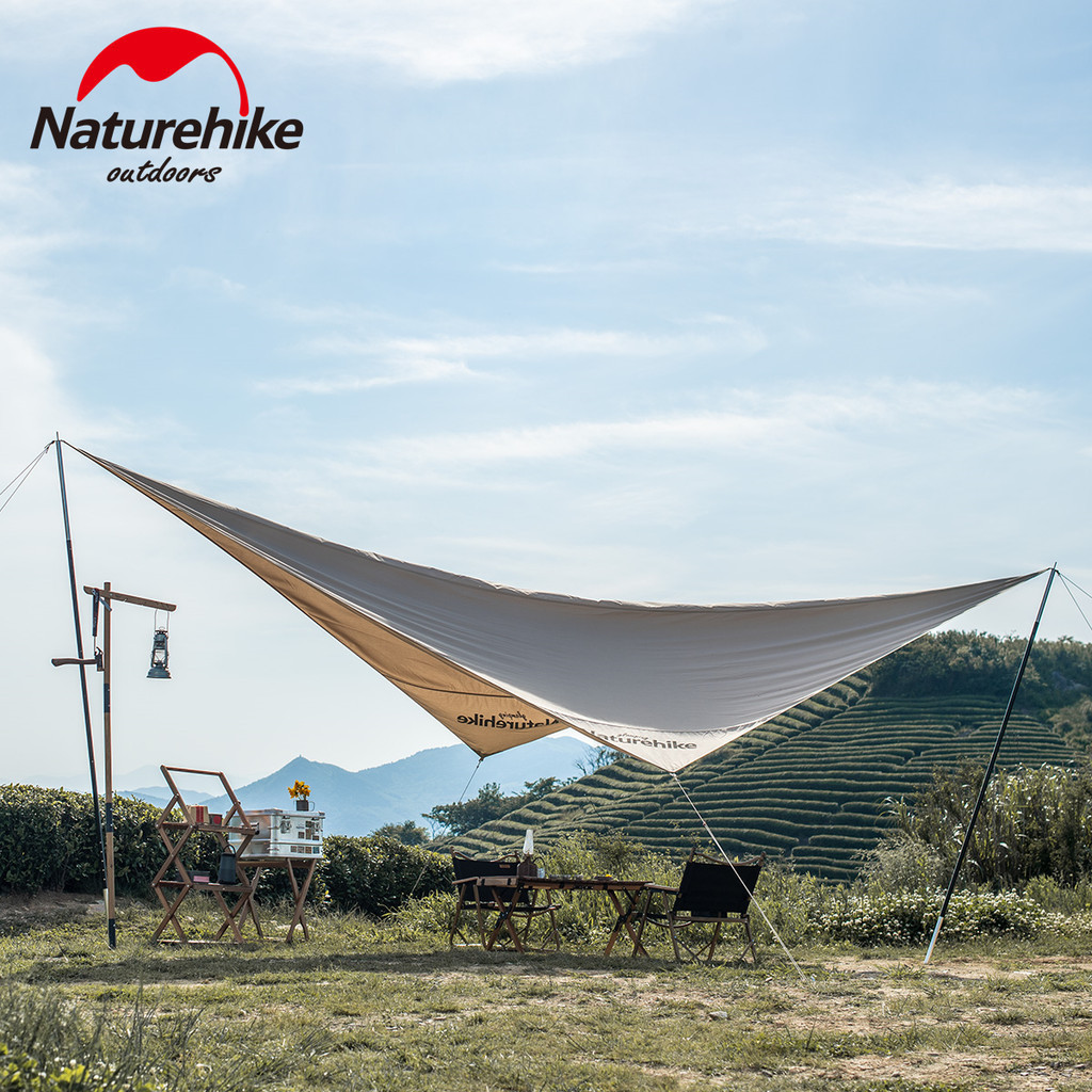 Naturehike Large Space Sun Shelter Cotton Fabric Diamond Sun Shelter 3.9kg Sunscreen Rainproof Outdo