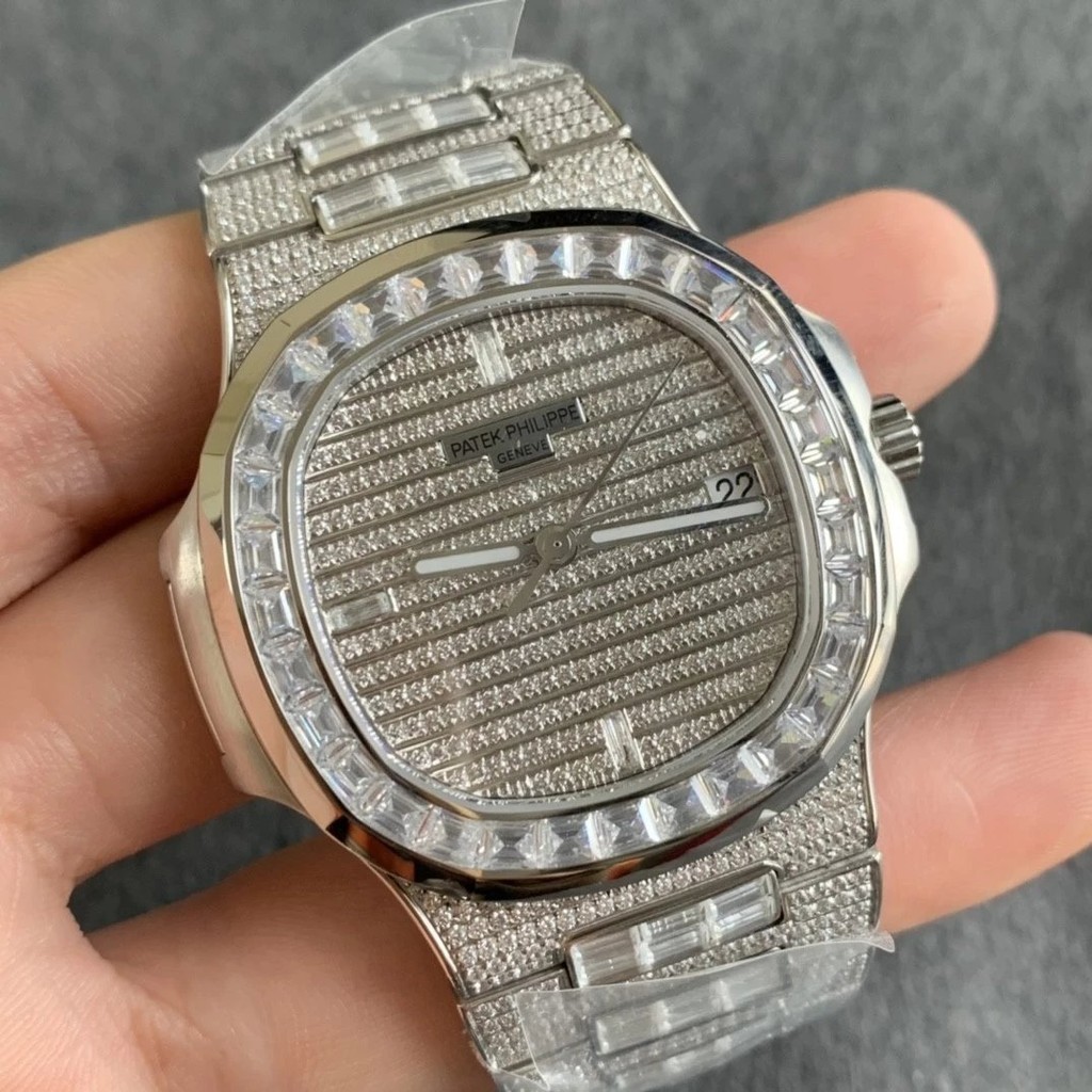 Tw โรงงาน Baida Purley นาฬิกาข ้ อมือกีฬา Elegant Series 5719/10G-010 Parrot Snail Gypsophila เพชรน