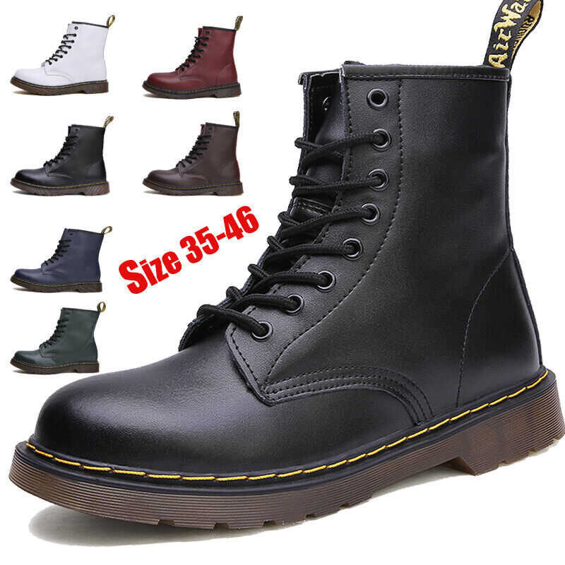 Brand Ready Stock Dr Casual Martens Waterproof Couple Martins Men Leather Doc Shoes Ankle Booties 2
